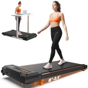 Walking Pad Treadmill with Incline, Under Desk Treadmill for Home & Office, 2.5HP Compact & Portable, Remote Control, Low Noise for Effective Wor