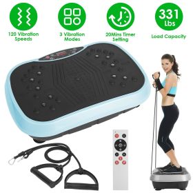 Home Use Vibration Exercise Platform for Lymphatic Drainage & Muscle Pain Relief, High Efficient Fat Burning Vibration Machine for Beginner & Adv