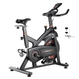Exercise Bike, Adjustable Magnetic Resistance Stationary Bike, Indoor Cycling Bike for Home Cardio, Workout Bike with Silent Belt Drive
