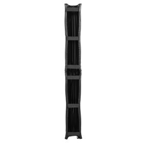 Basketball Pole Pad, 71 inch Tall and 1.2 inch Thick Heavy Duty Wrap Around Pole Padding, Fits 2-6.3 Round & 4.5x4.5 inch Square Pole (Sports Mat Size: 72 inch High, Sports Mat Color: Black)