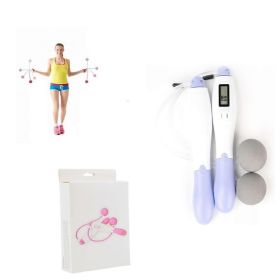 Home Gym Full Body Exerciser - Electronic Jump Skip Rope for any one (Color: pink)